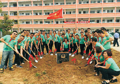 奠基活动现场